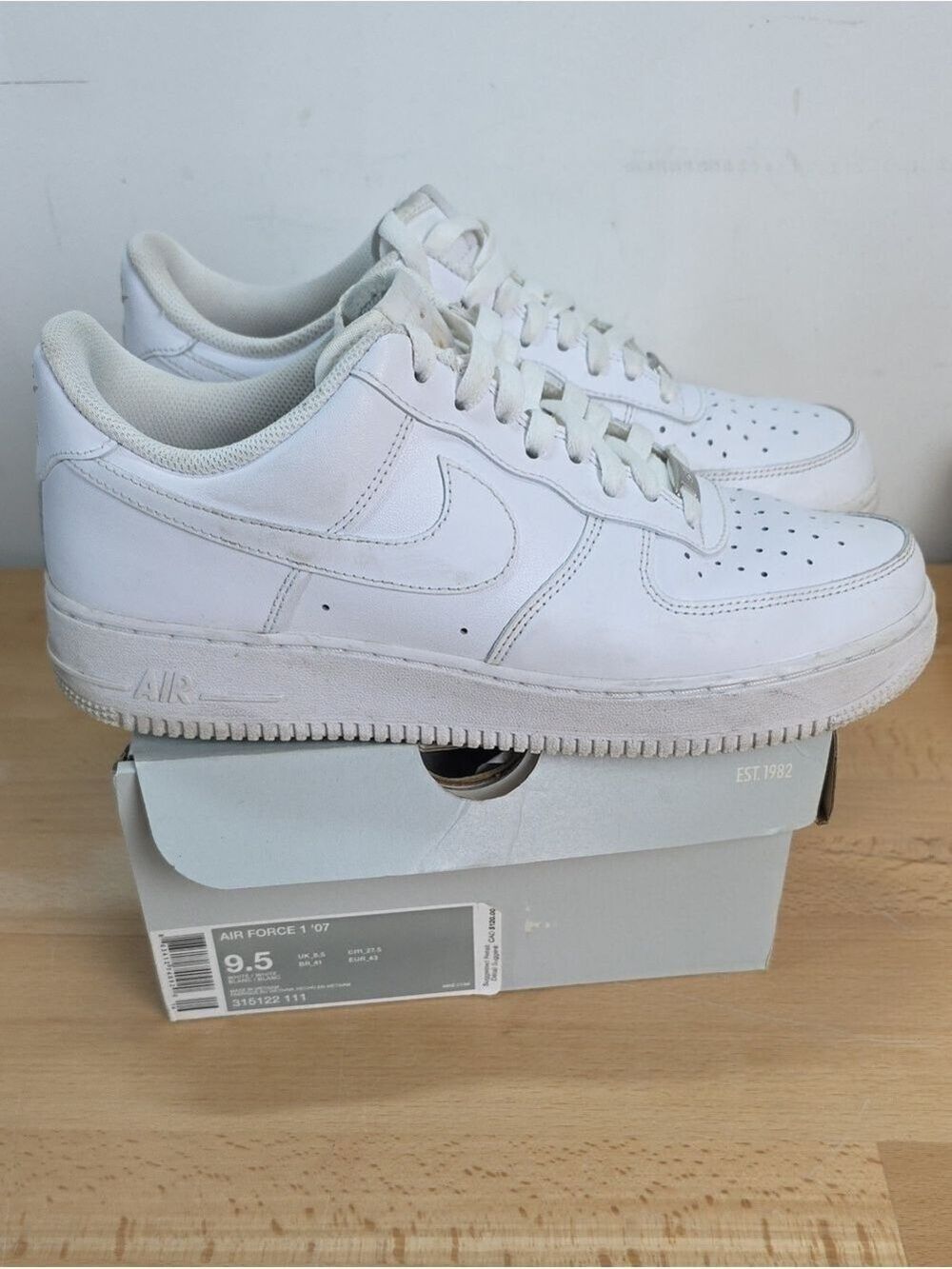 Nike White Low-Top Leather Sneakers